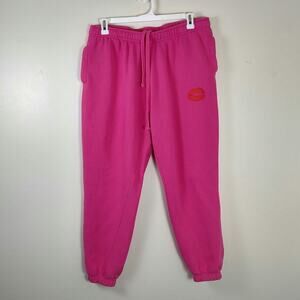 Renee Rapp Kiss sweatpants pink glam loungewear joggers womens XXL